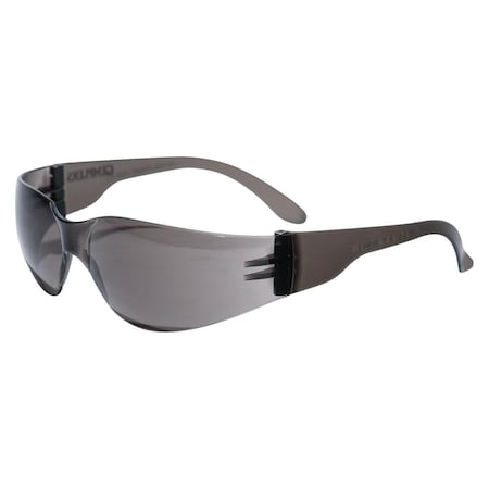 Gemplers Safety Glasses, Gray Lens, Gray Frame, Frameless 229899
